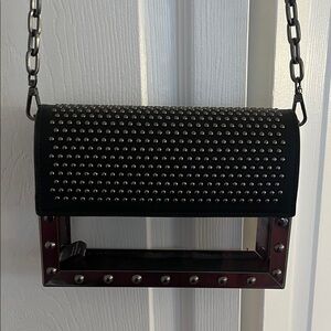 Black Studded Crossbody Bag